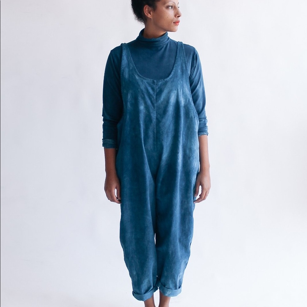 STATE indigo corduroy jumper